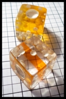 Dice : Dice - 6D - Eastern Dice Clear with Plain of Yellow - Etsy Jan 2011